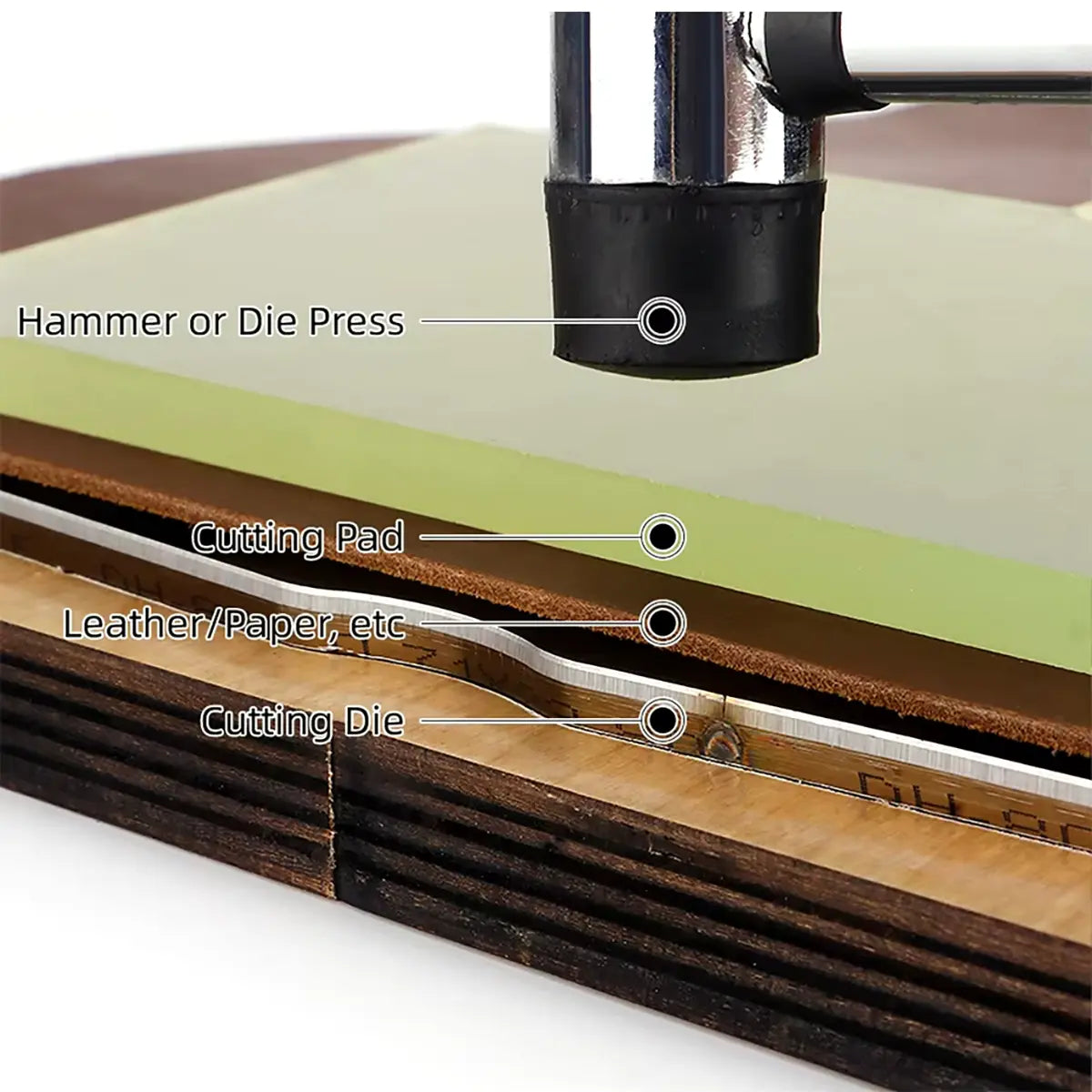 Modern Strap Keychain Cutting Die.