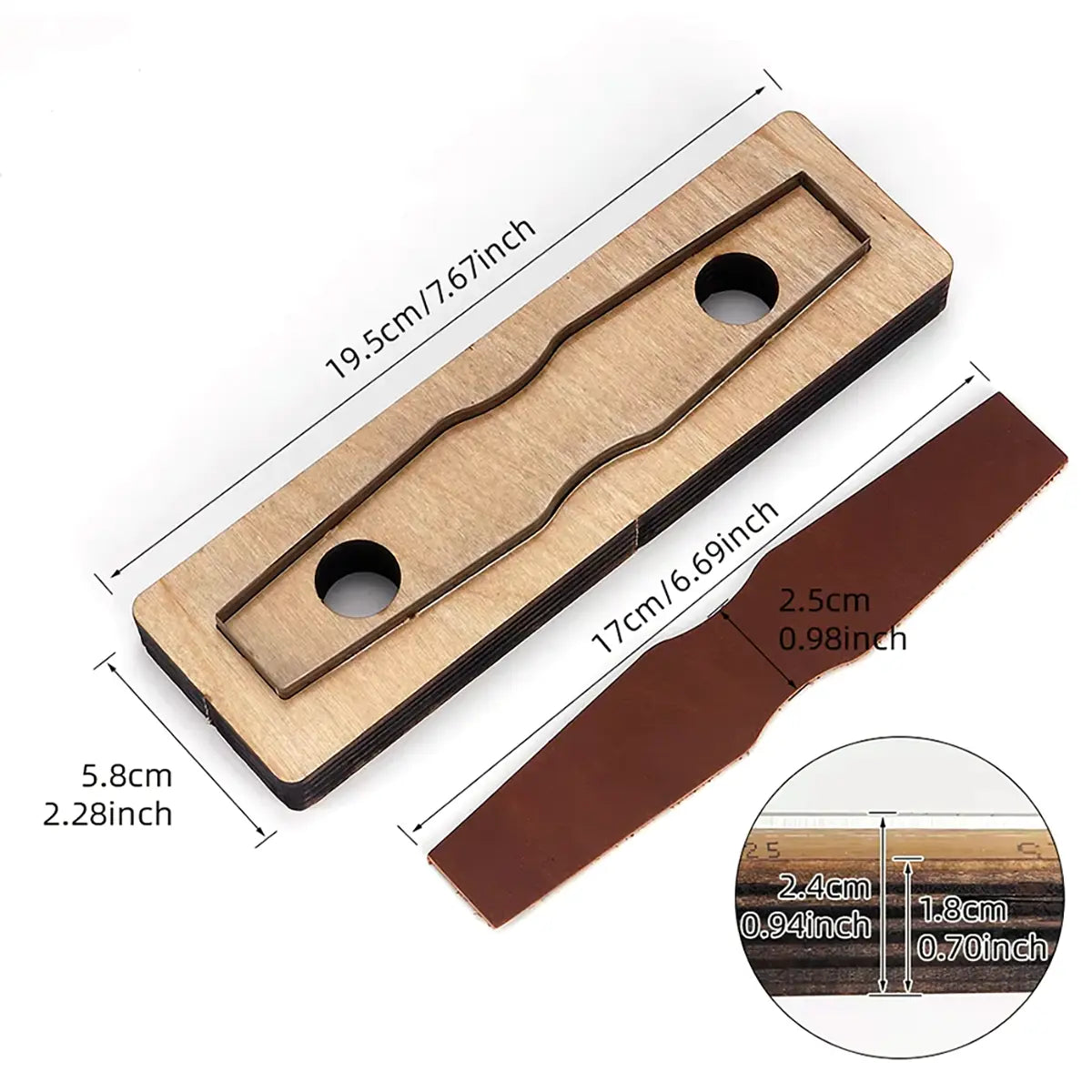 Modern Strap Keychain Cutting Die.