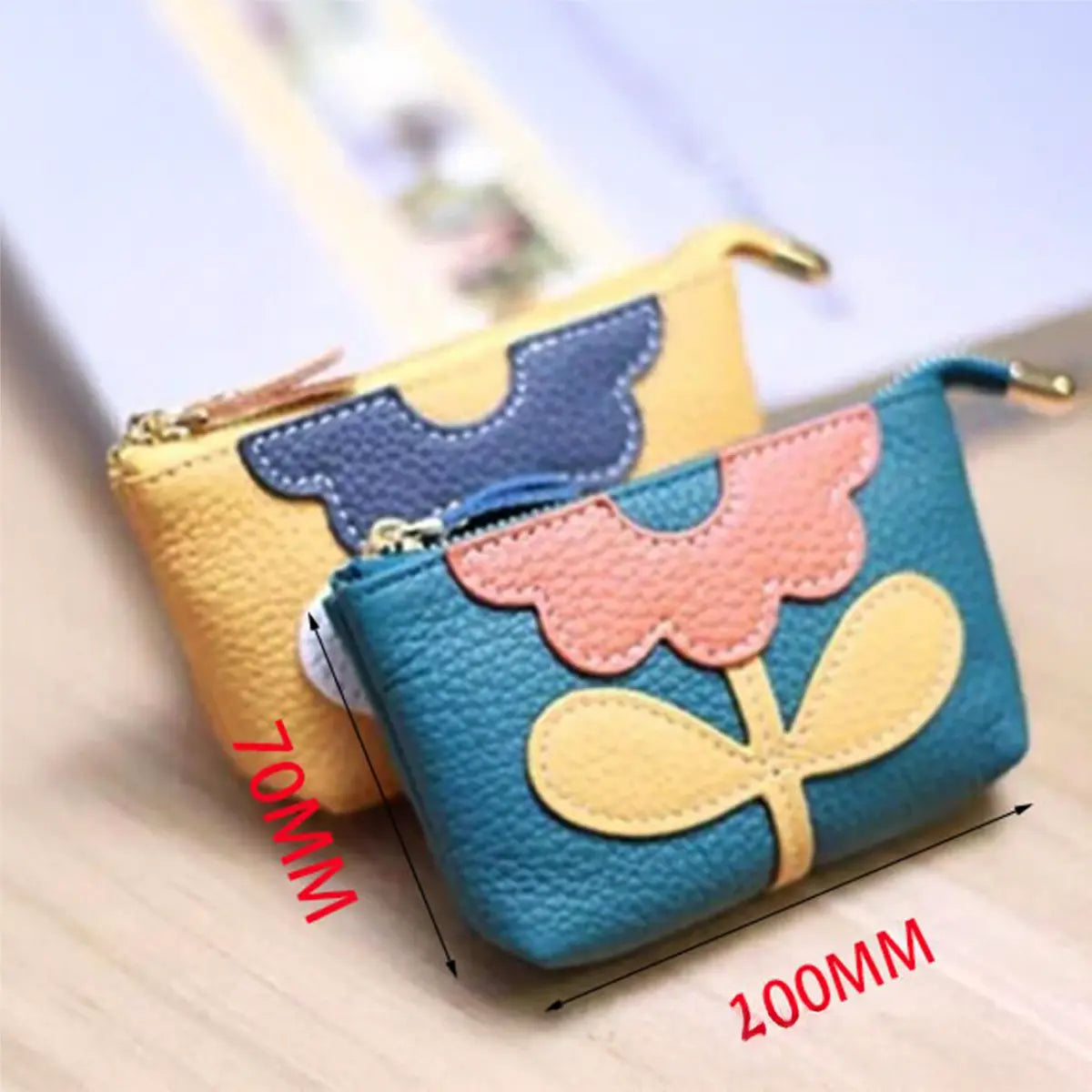 Zippered Flower Coin Purse Cutting Dies.