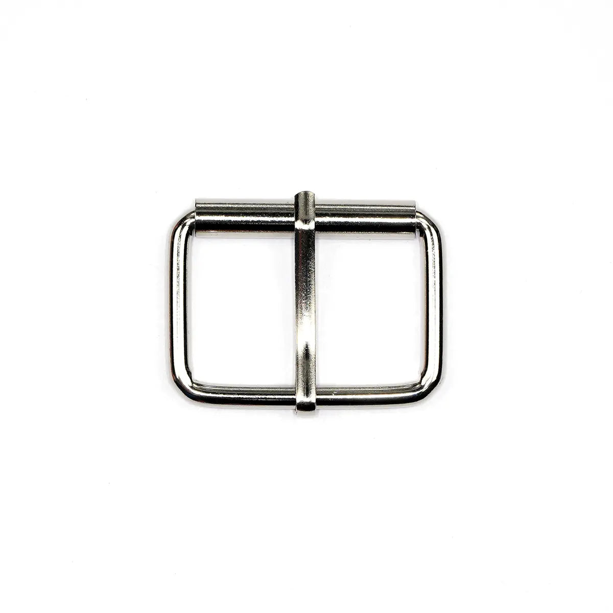 Economy Nickel Roller Buckle, 1 1/2 Inch.