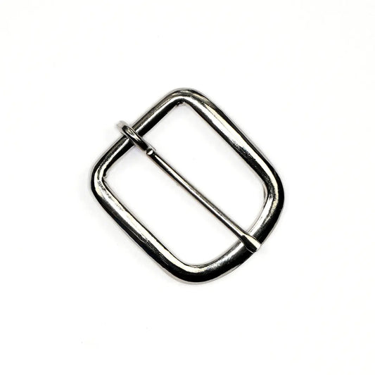 Nickel Steel Heel Bar Buckle, 1 Inch.