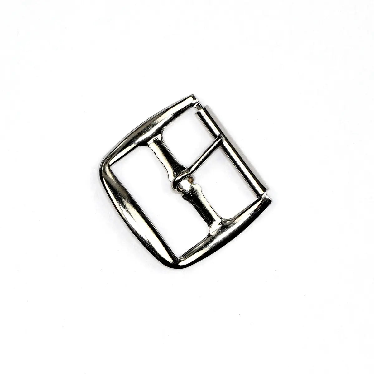 Nickel Sandal Center Bar Roller Buckle, 3/4 Inch.