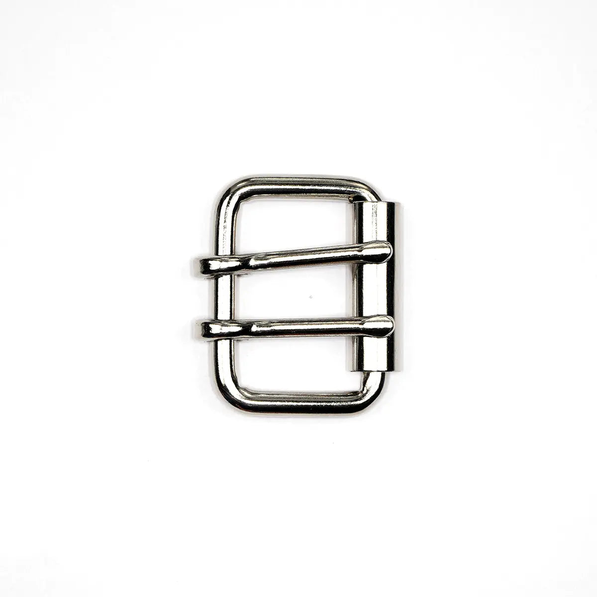 Nickel Steel Roller Buckle, 2 Prong, 1 1/2 Inch.
