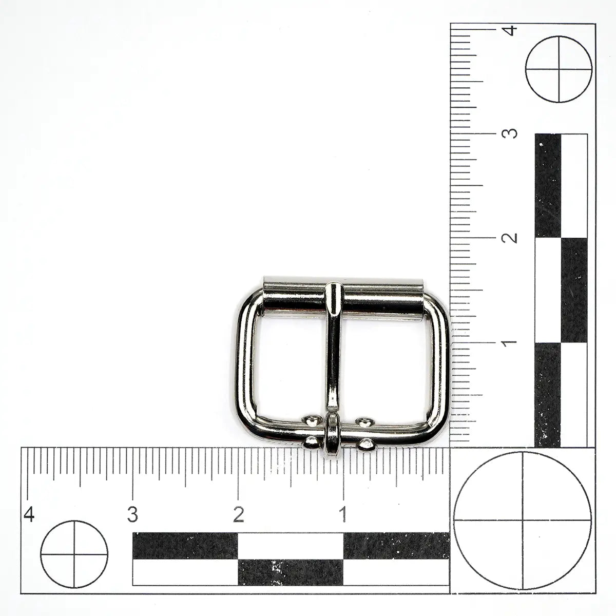 Nickel Steel Roller Buckle, 1 1/2 Inch.
