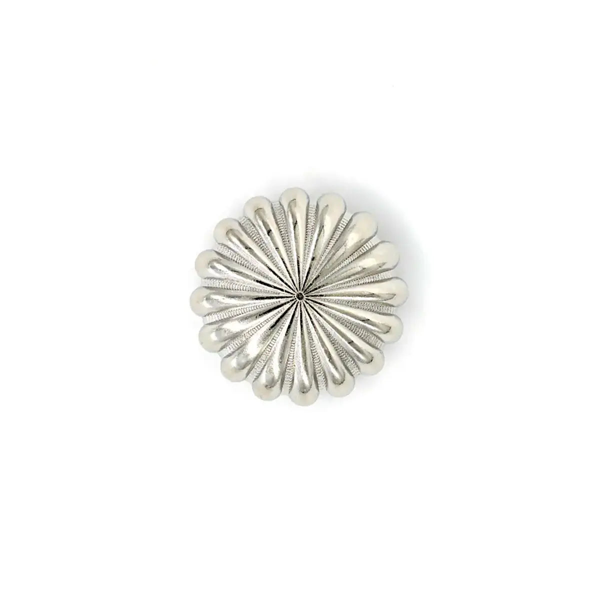 Parachute Nickel Screw Back Concho, 25mm.