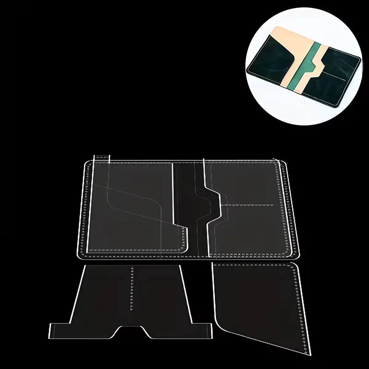 Passport Wallet Acrylic Template.