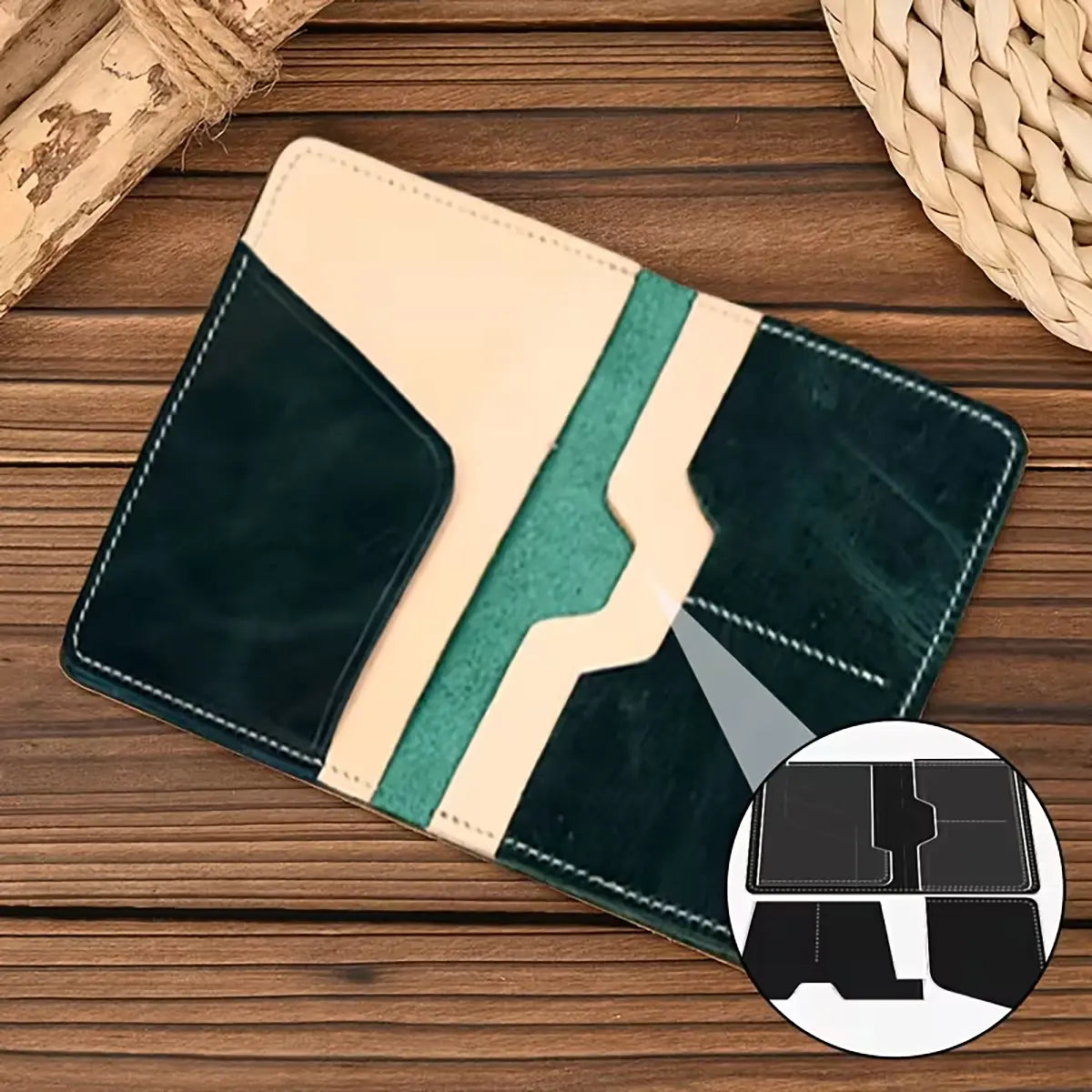Passport Wallet Acrylic Template.