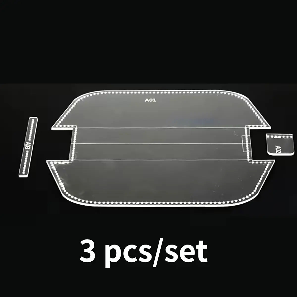 Pencil Zipper Case Acrylic Template.