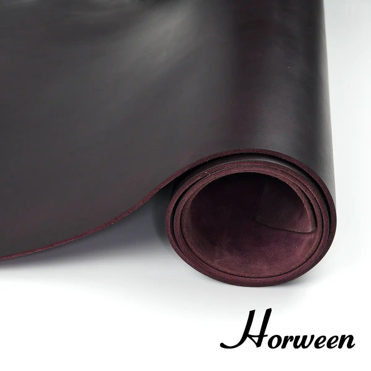 Plum Horween Cavalier Leather 9-10oz.