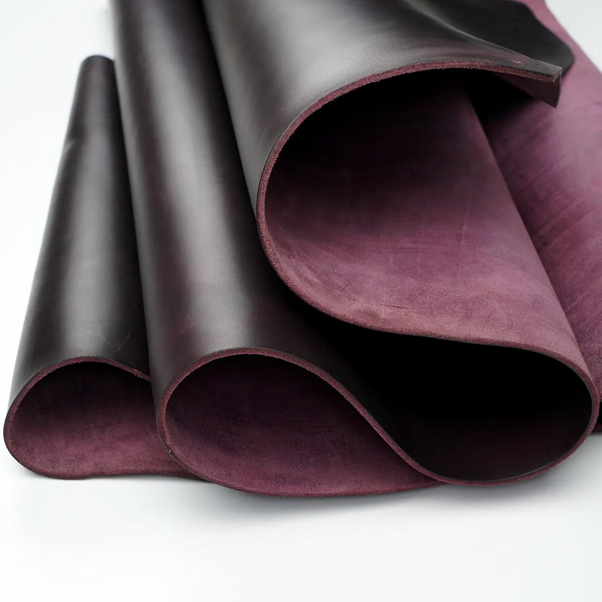 Plum Horween Cavalier Leather 9-10oz.