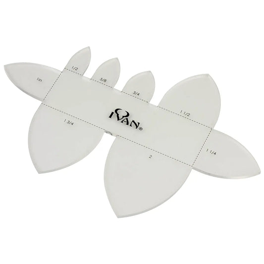 Ivan Pointed Multi Strap Belt End Template.