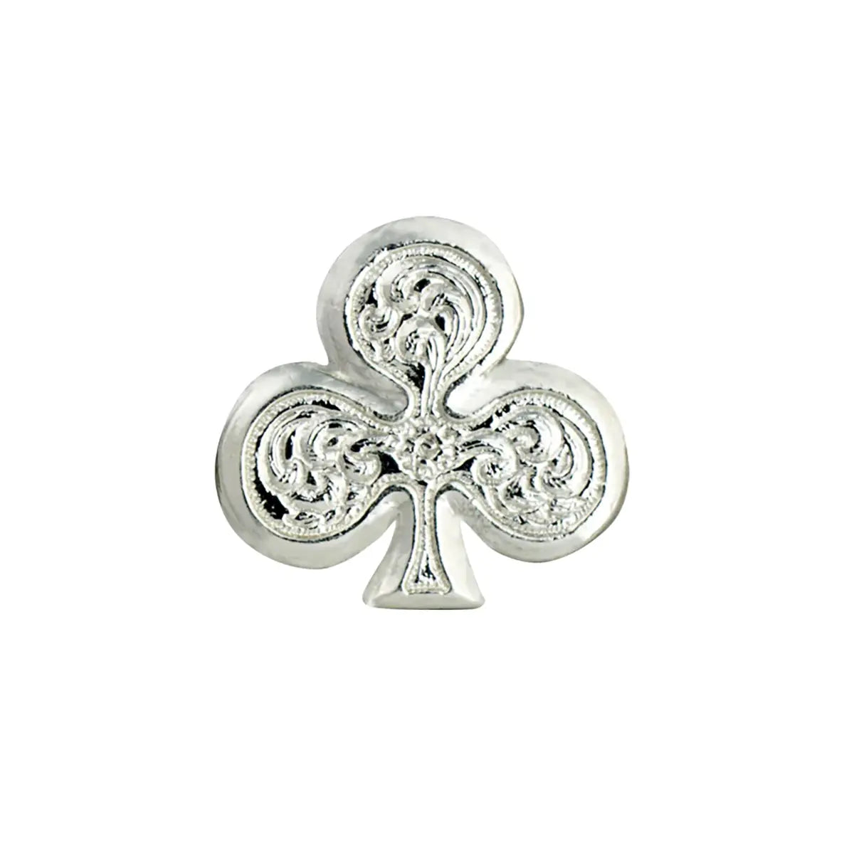 Poker Screw Back Conchos, Club.