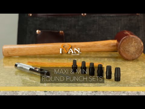 Mini Round Punch Set for Leather Work.
