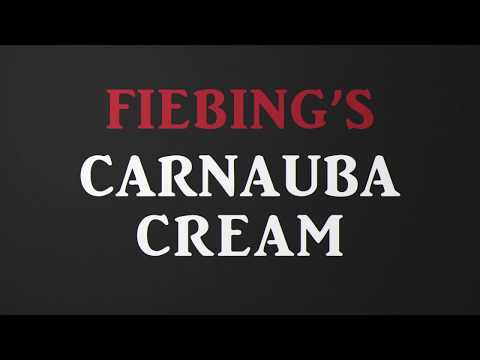 Fiebings Carnauba Cream How To Video.