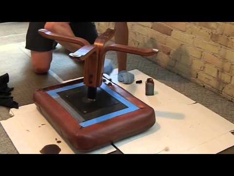 Re-Dyeing Furniture with Fiebings Dye Video.