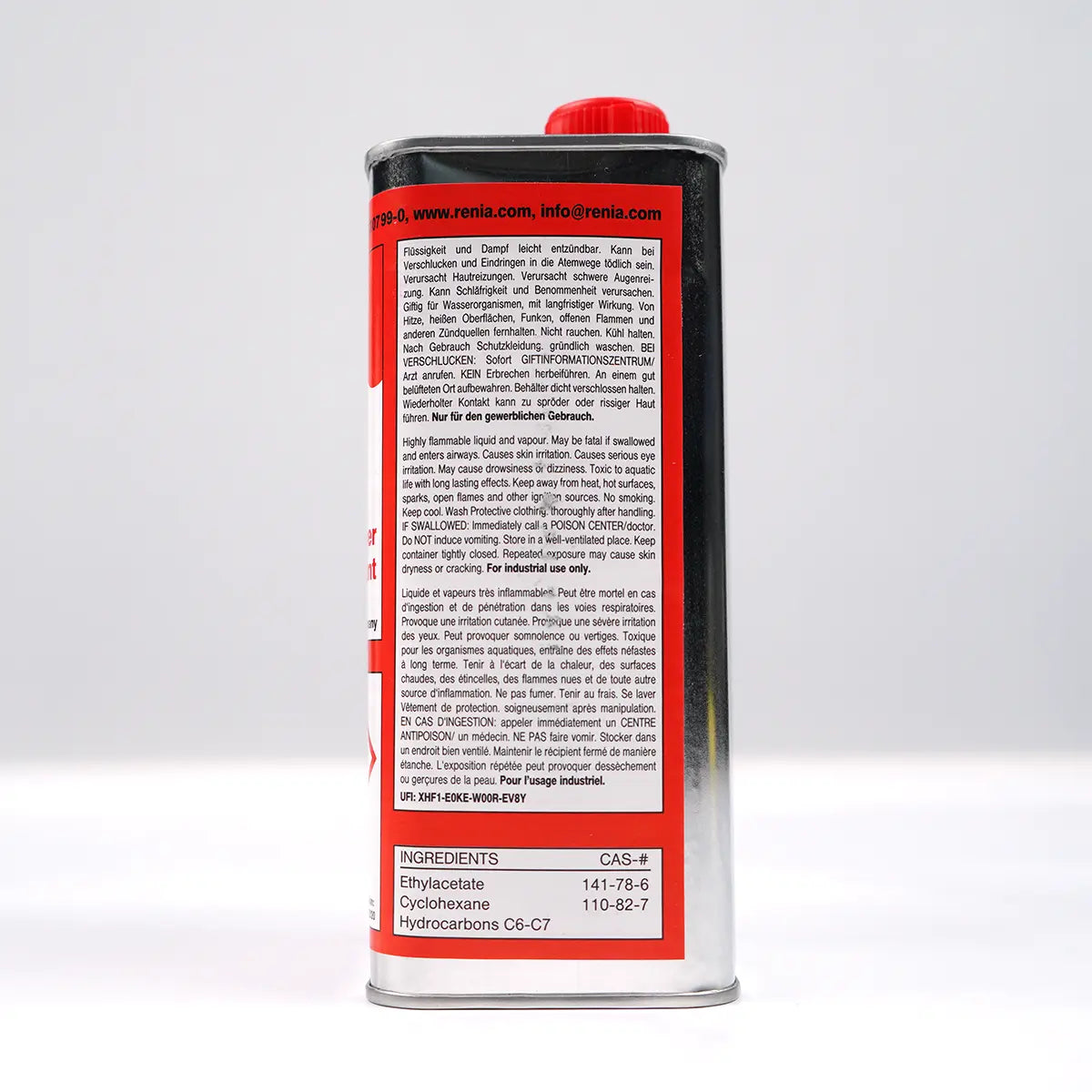 Renia Adhesive Thinner 1 Liter.