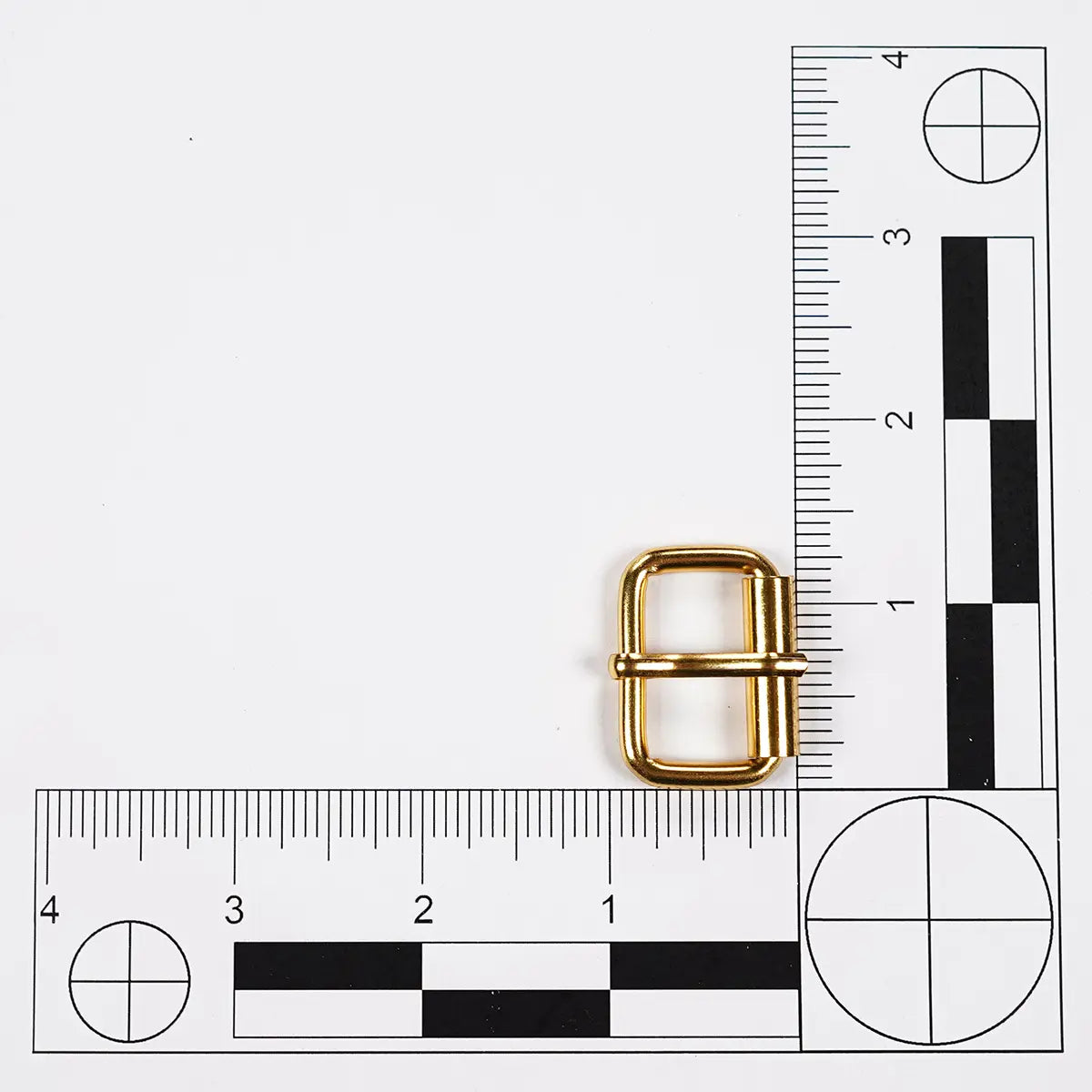 1" Roller Buckle Gold 2 Pack