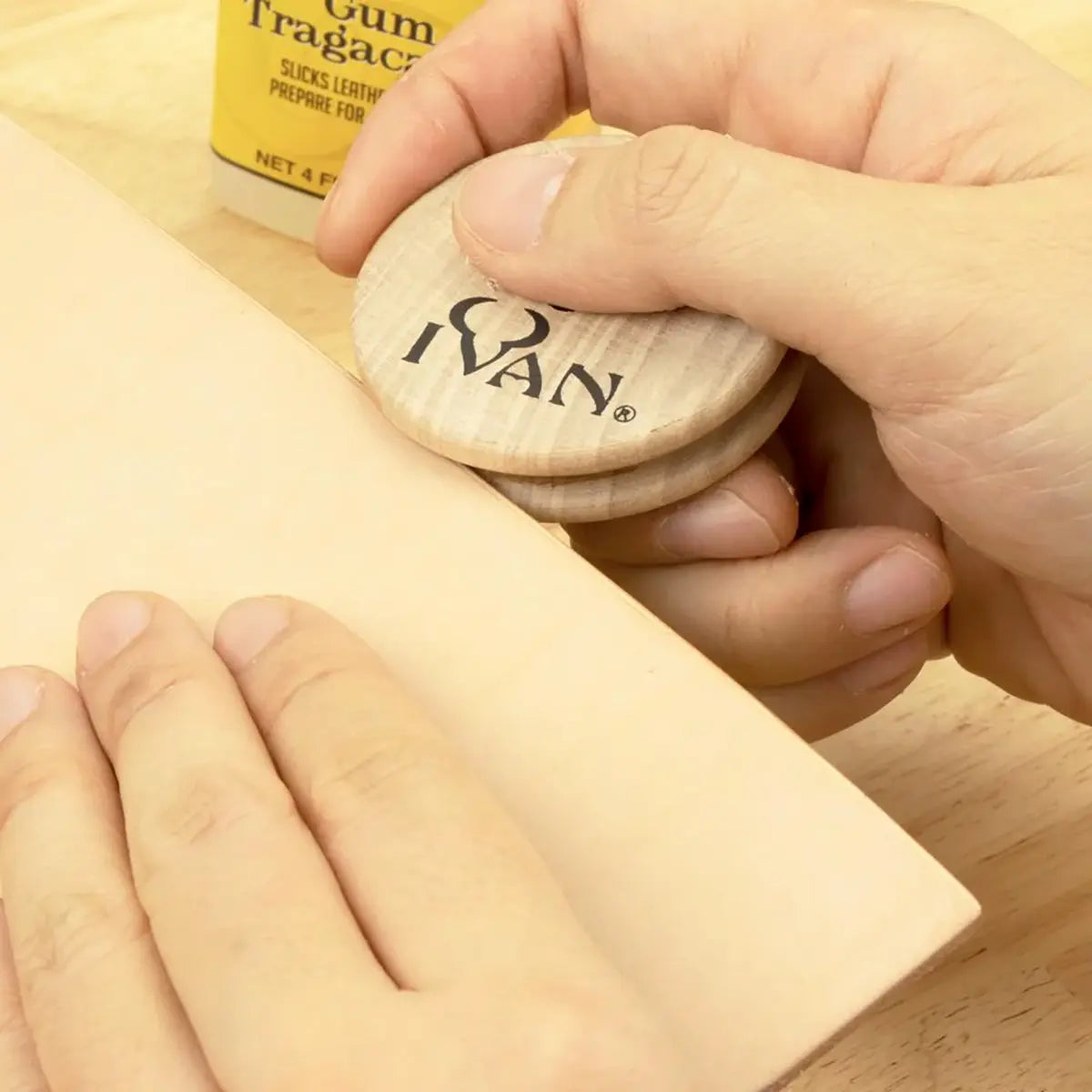 Ivan Circle Leather Edge Slickers Single and Double Groove.