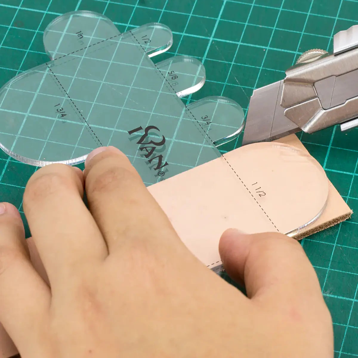 Ivan Round Multi Strap Belt End Template.