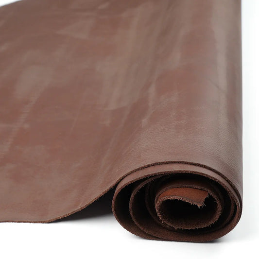 Brown Rugged Pebble Grain Buffalo Leather 5–6oz.