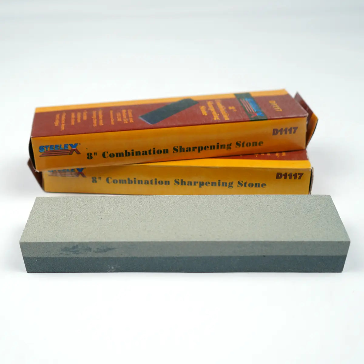 Combination Sharpening Stone, 120 and 240 Grit. 8  x 2 Inch. Steelex D1117.