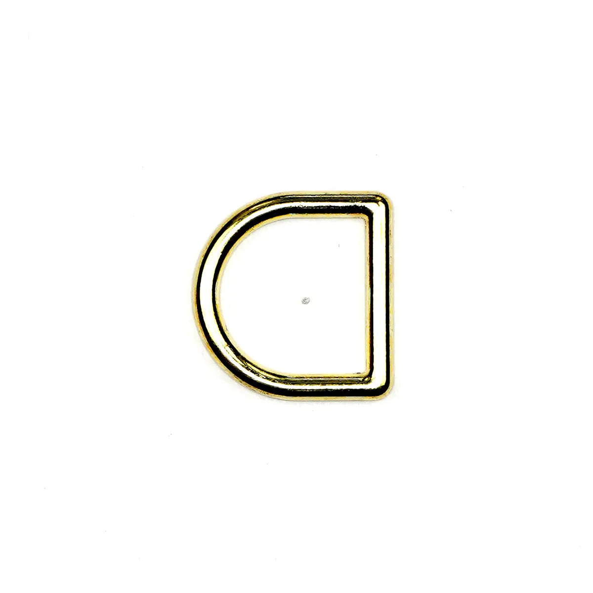Brass Zinc Alloy D-Ring, 5/8 Inch.