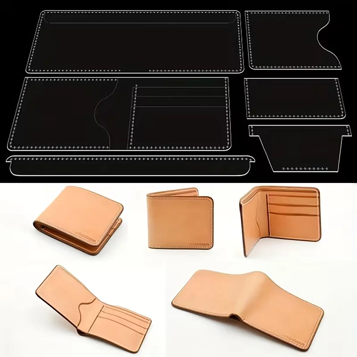 Side Pocket Bifold Acrylic Template.