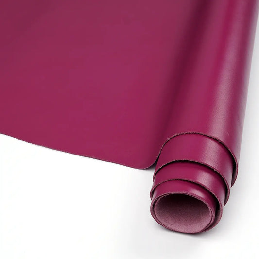 Raspberry Siena Italian Bag Leather 4-5 oz.