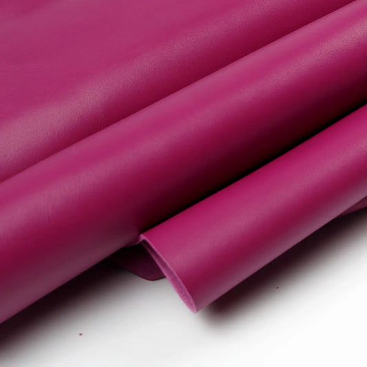 Raspberry Siena Italian Bag Leather 3-4oz.