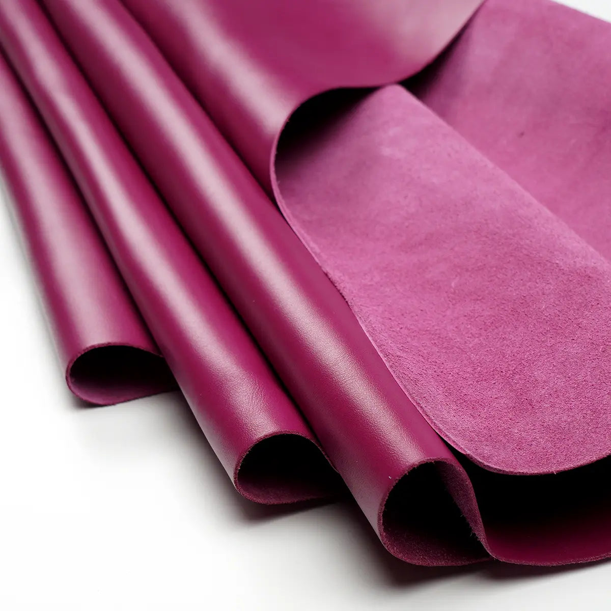 Raspberry Siena Italian Bag Leather 3-4oz.