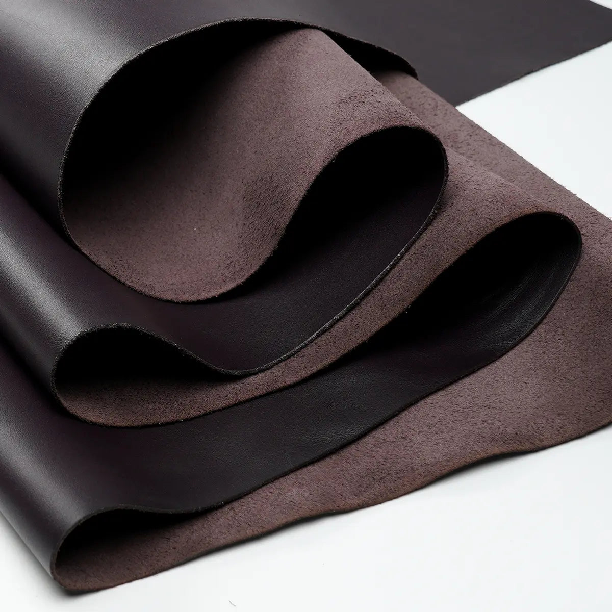 Dark Plum Siena Italian Bag Leather 4-5 oz.