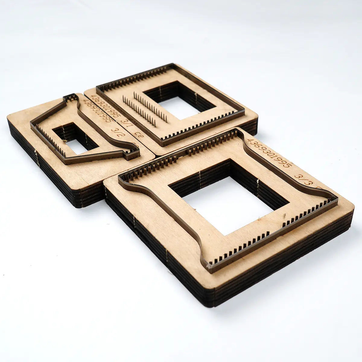 Six Pocket Card Wallet Leather Cutting Die.