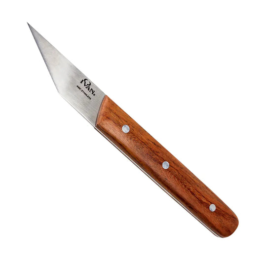 French Angled Trim Knife for Leathercraft and Shoemaking.