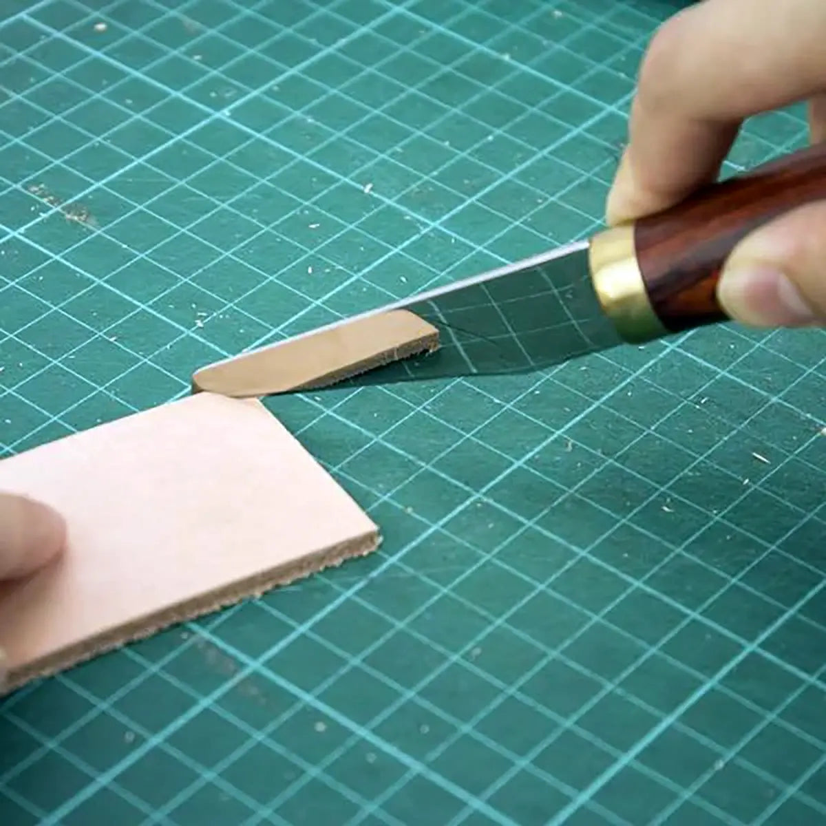 Stainless Steel Straight Trim Knife for Shoemaking and Leathercraft.
