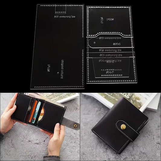 Snap Bifold Wallet Acrylic Template.