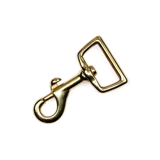 Solid Brass Bolt Swivel Snaps.