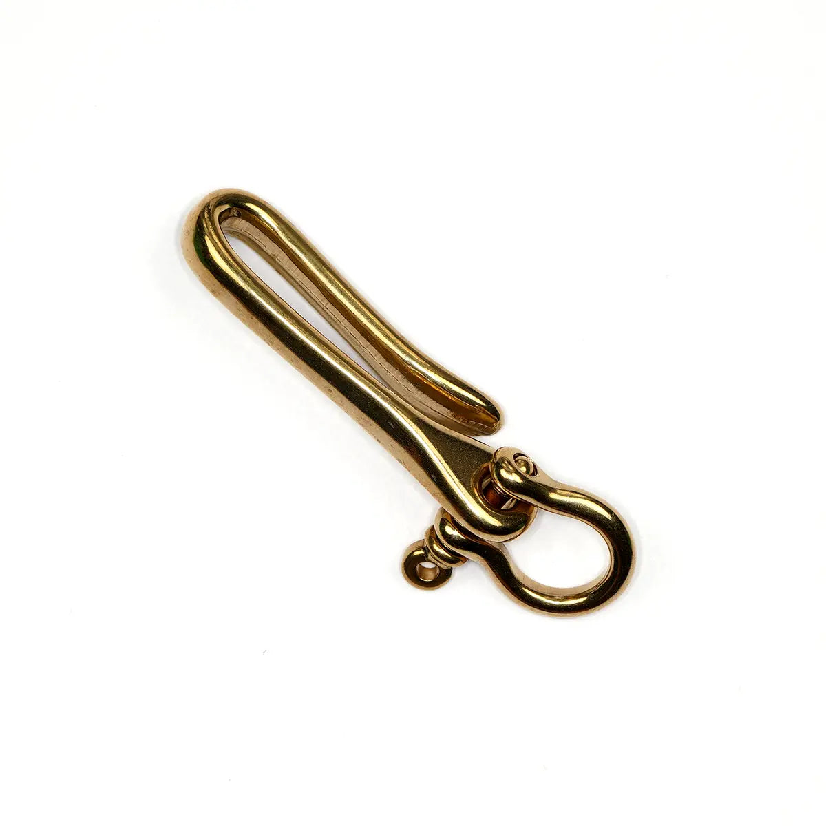 Solid Brass Belt Hook with Shackle.