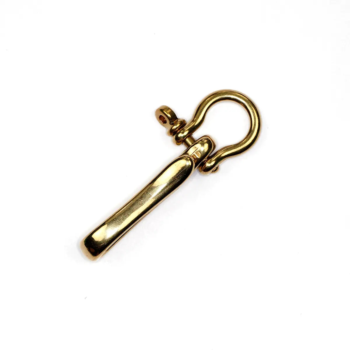 Solid Brass Belt Hook with Shackle.