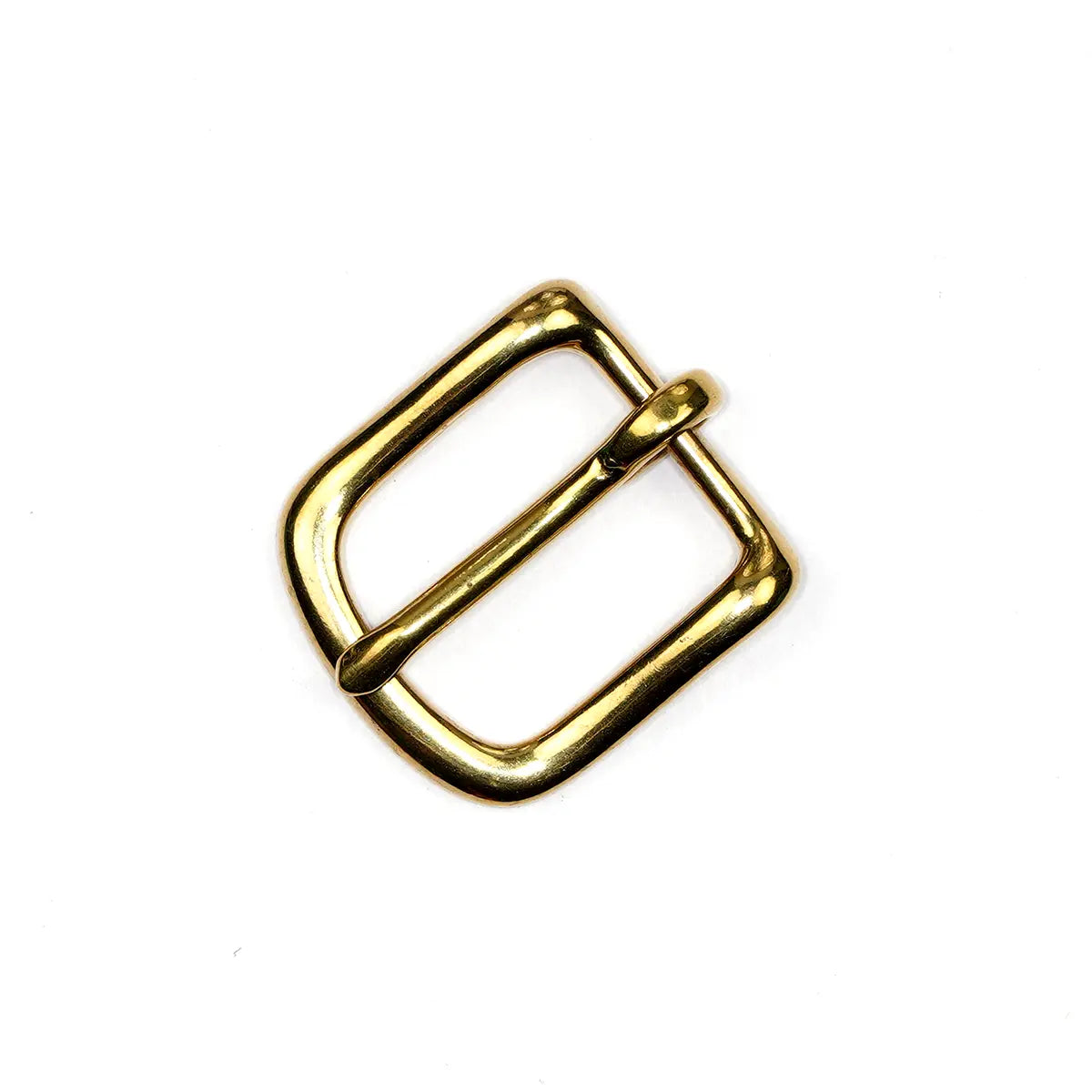 Solid Brass Heel Bar Buckle.