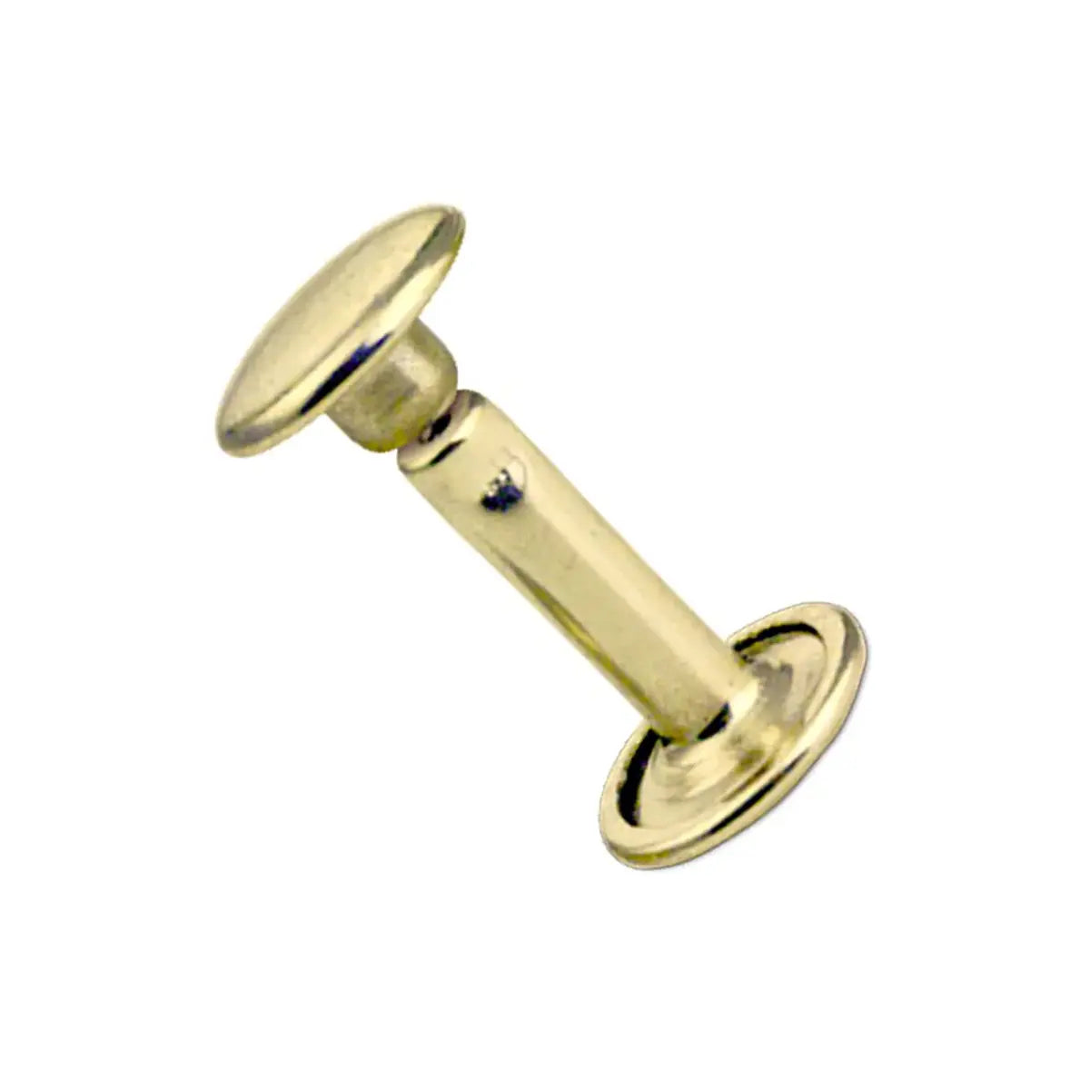 Ivan Solid Brass Rivets 100 Pack, 7mm x 7mm.