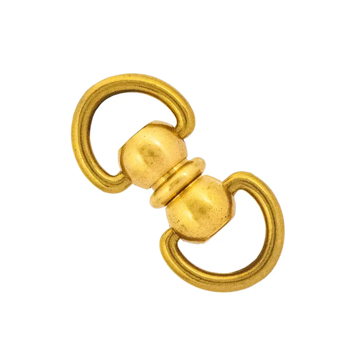 Solid Brass Swivel Loops, Double Round.