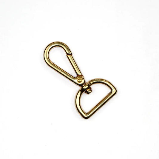 Solid Brass Lever Swivel Snaps.
