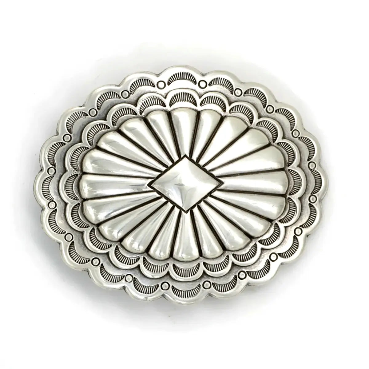 Southwest Scalloped Trophy Buckle.