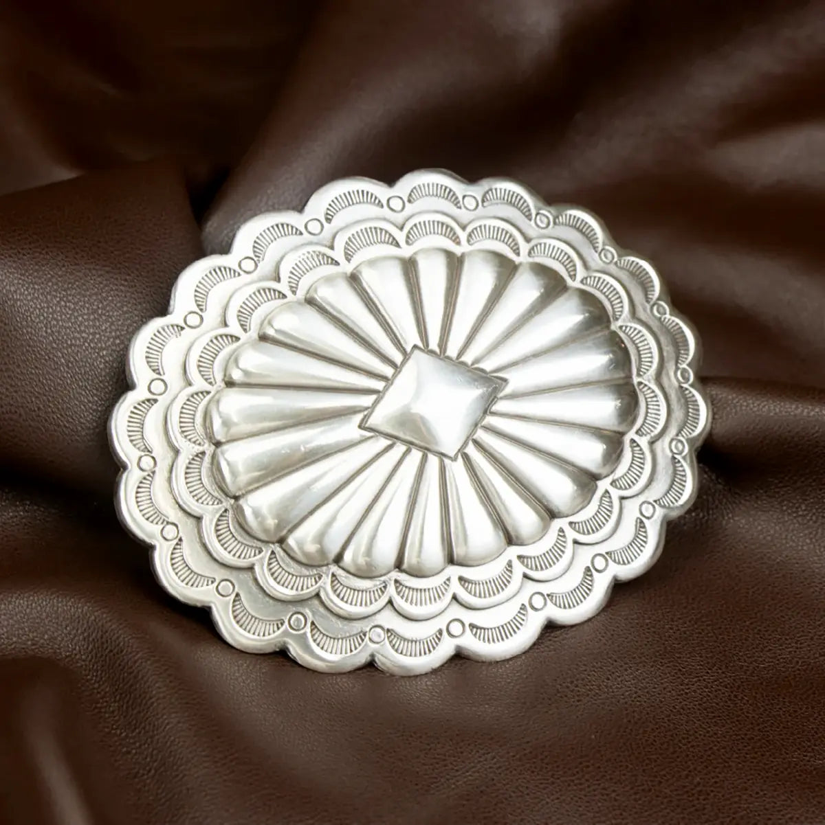Southwest Scalloped Trophy Buckle.
