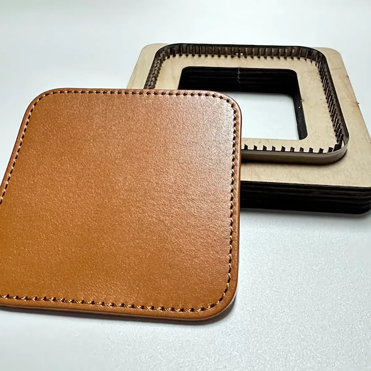 Square Drink Coaster Leather Cutting Die, 105mm.