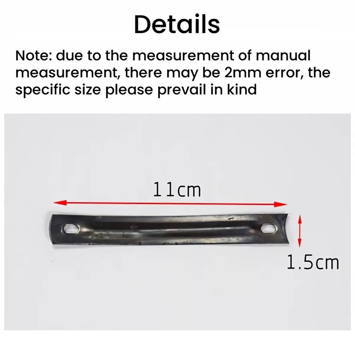 Standard Steel Shoe Shanks. 1 Rib, 11cm x 1.5cm.