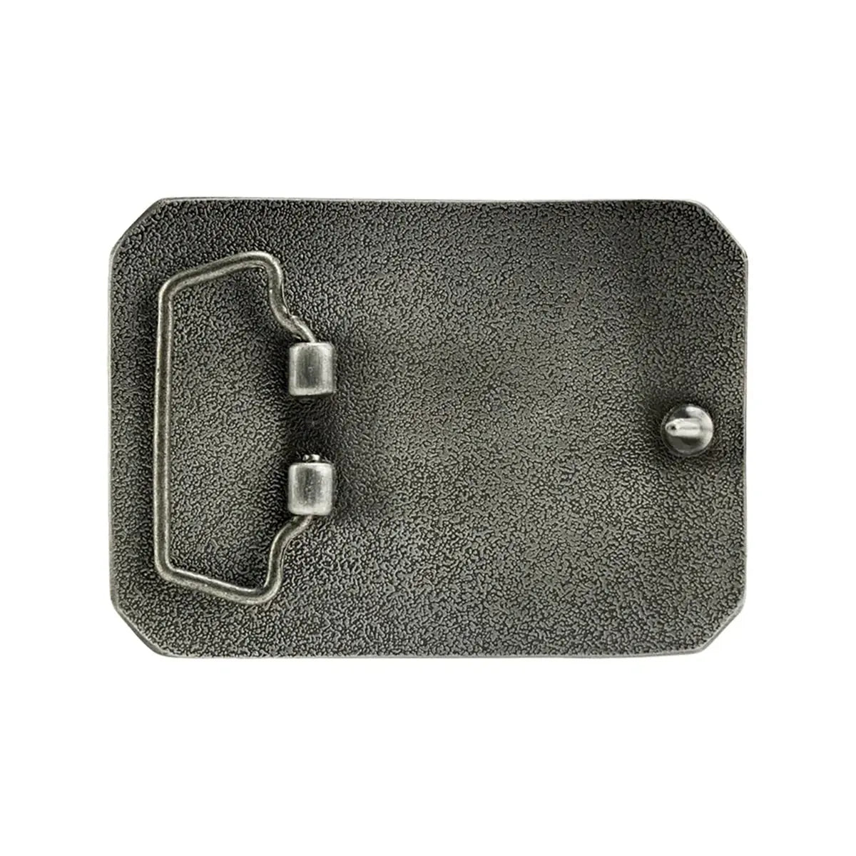 Steer Head Tooled Leather Trophy Buckle.