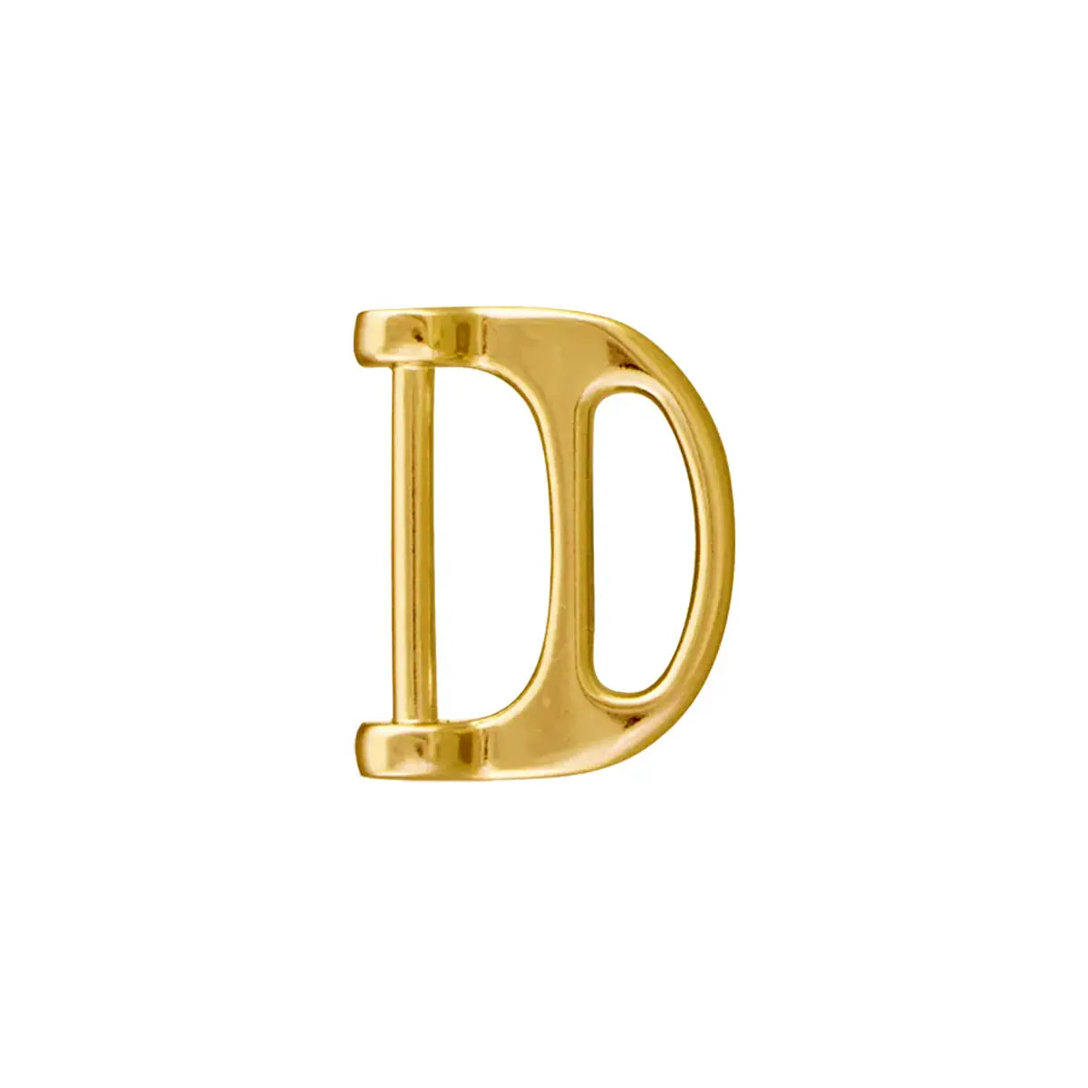 Stirrup Shape D-Rings 0.75 Inch, Gold.