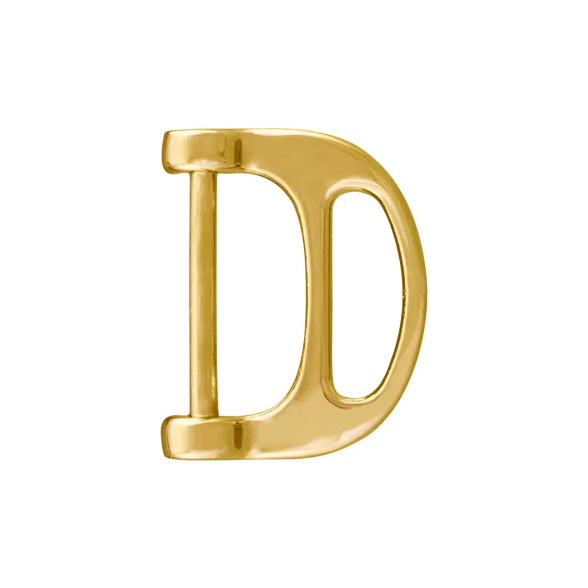 Stirrup Shaped Dees 1 Inch, Gold.