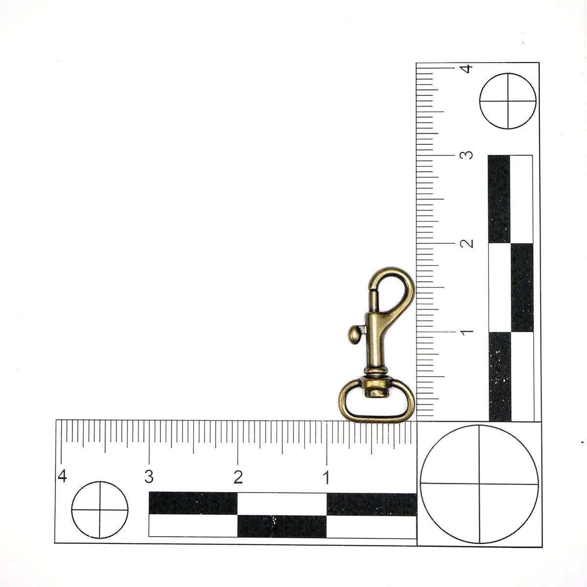 Antique Brass Bolt Swivel Snap, 5/8 inch.
